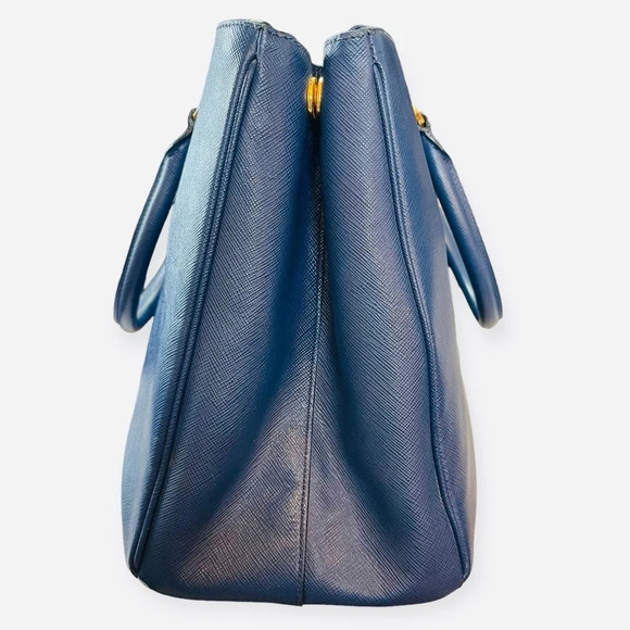 PRADA Galleria Lux Large Saffiano Double Zip Satchel Tote - Picture 12 of 16